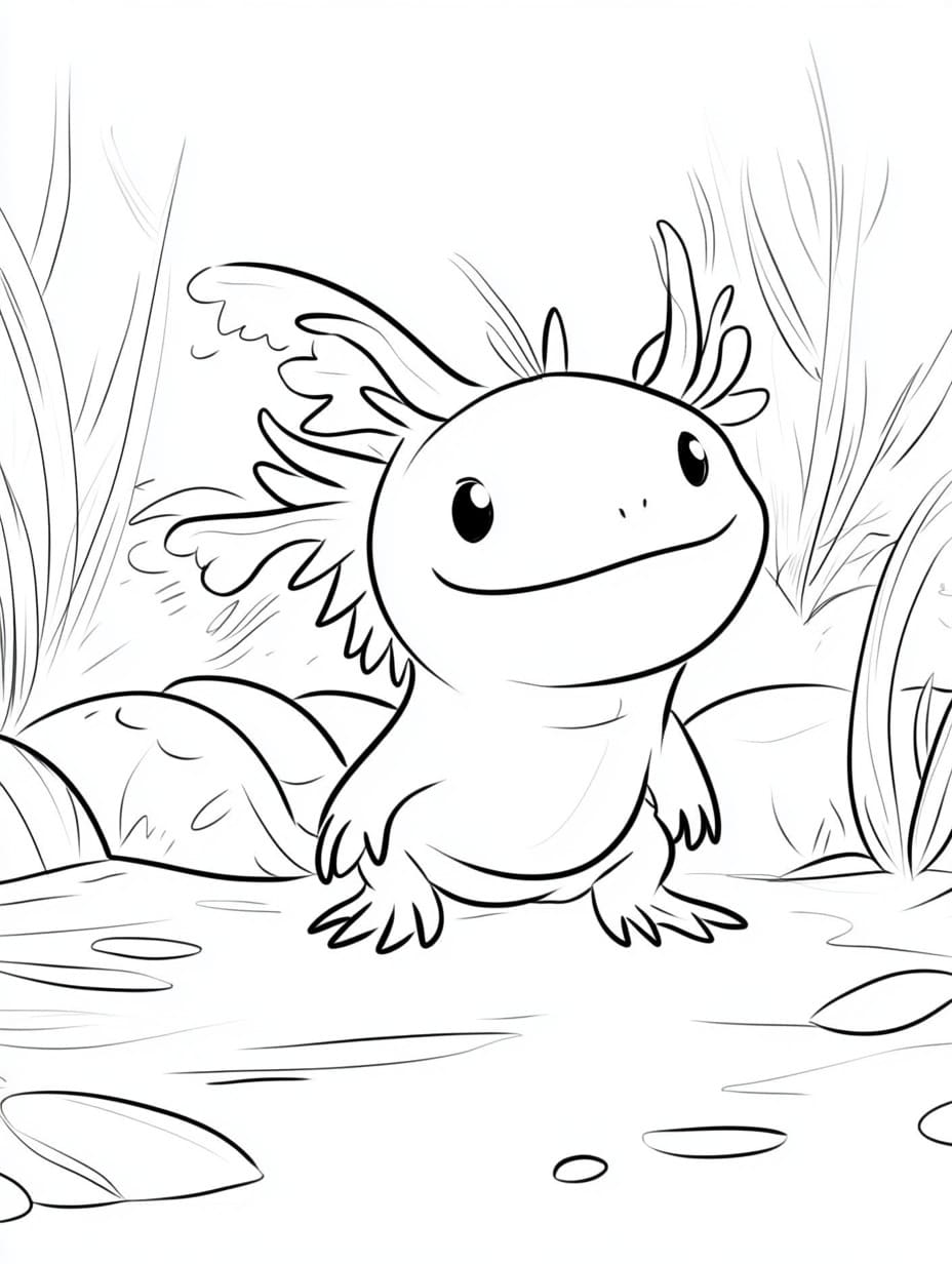 Axolotl detailliert