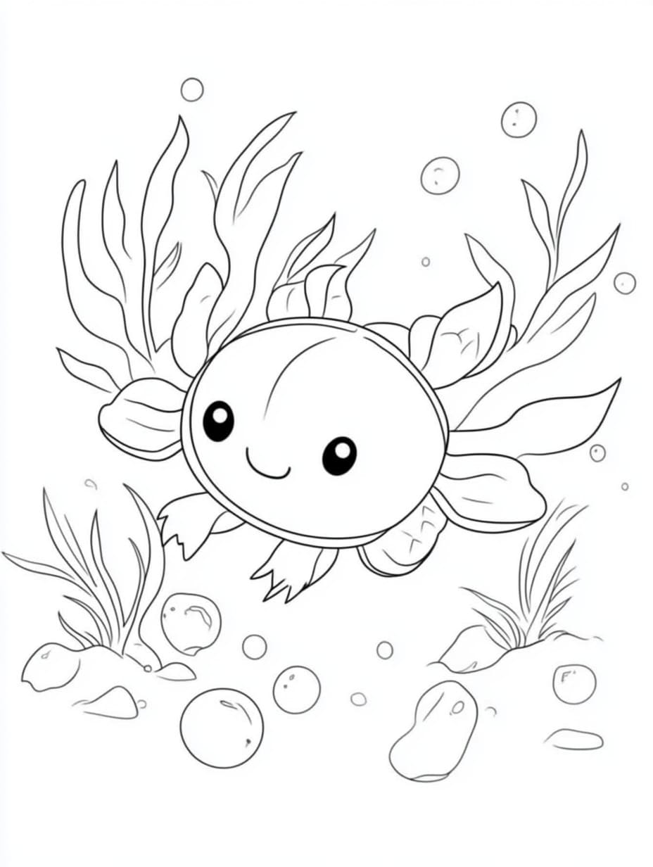 Axolotl Druckbares Bild