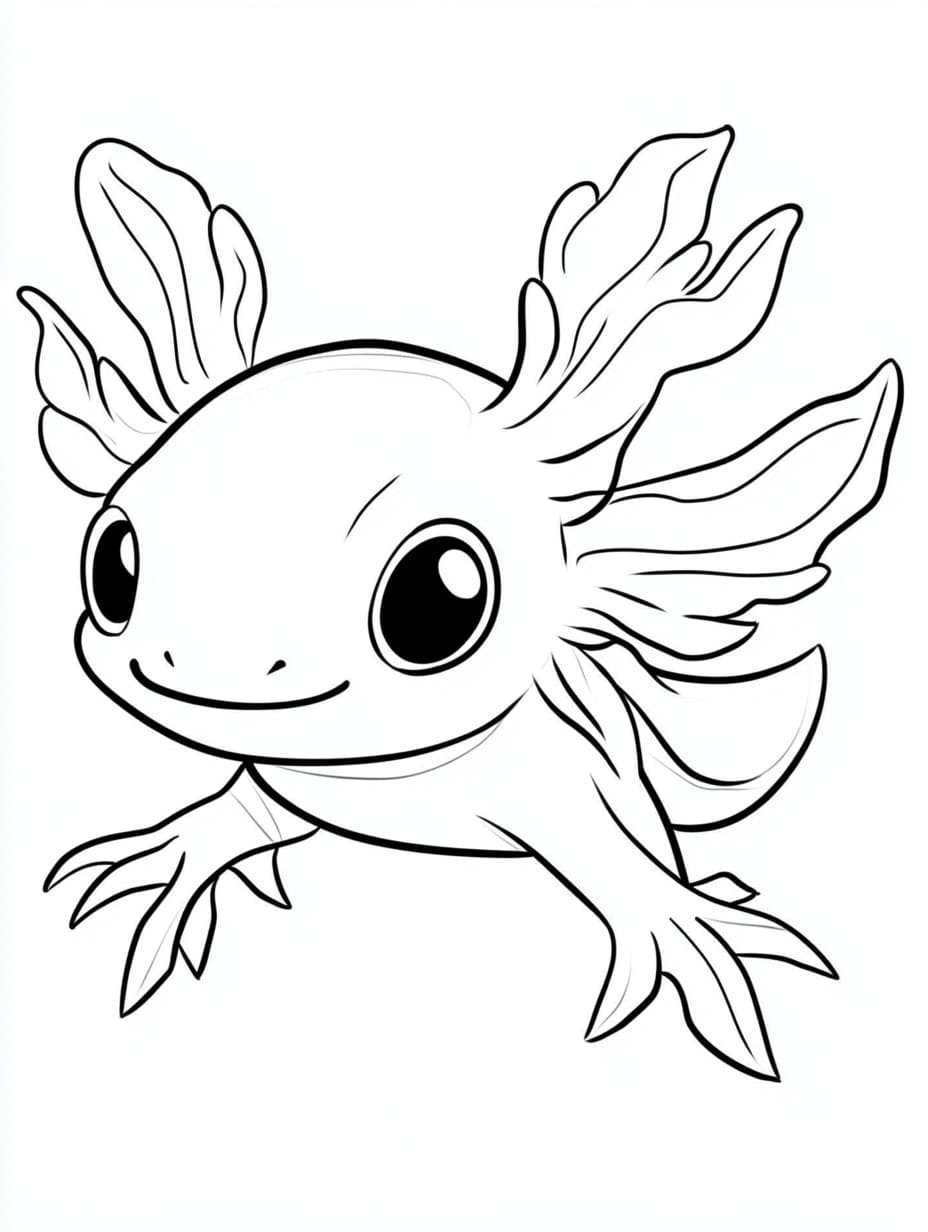 Axolotl Lächeln