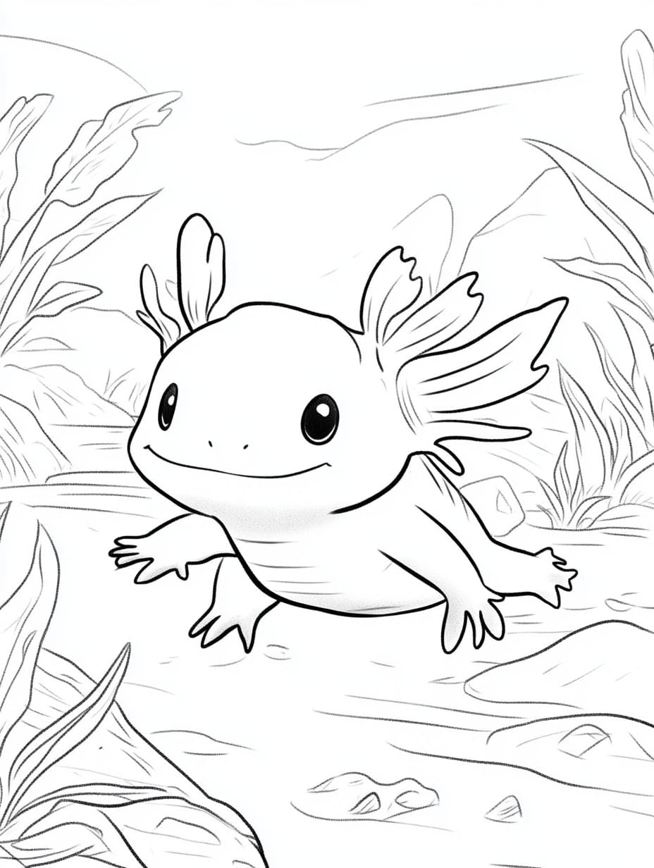 Einfacher Axolotl