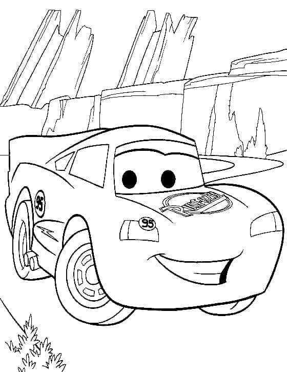 Kostenloser druckbarer Lightning McQueen