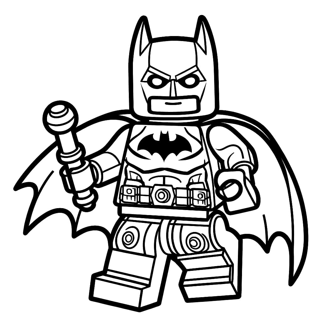 Lego Batman hält Waffe