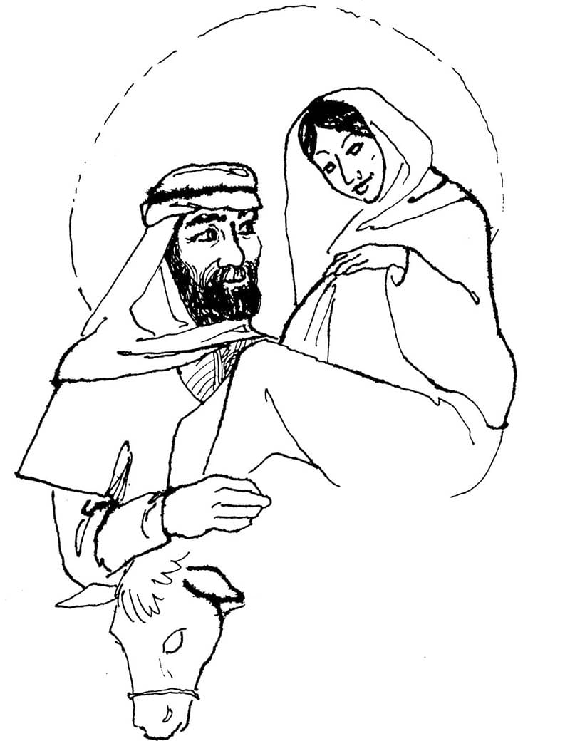 Mary und Joseph bild kostenlosen