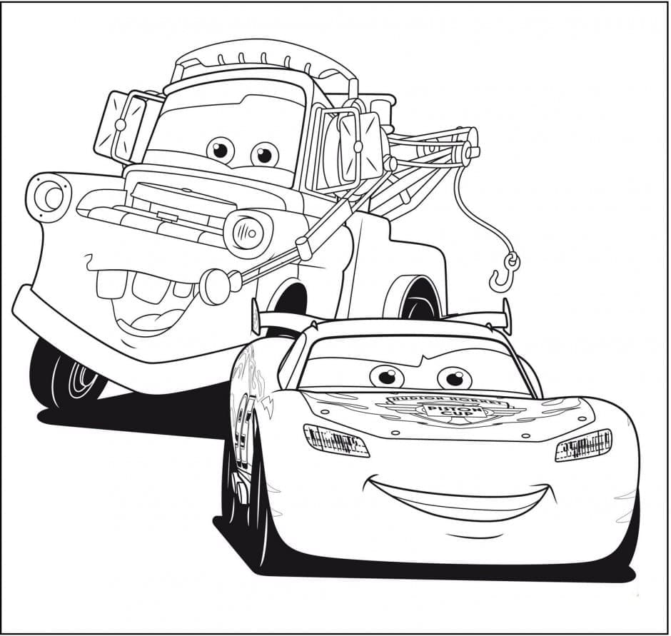 Mater und Lightning McQueen