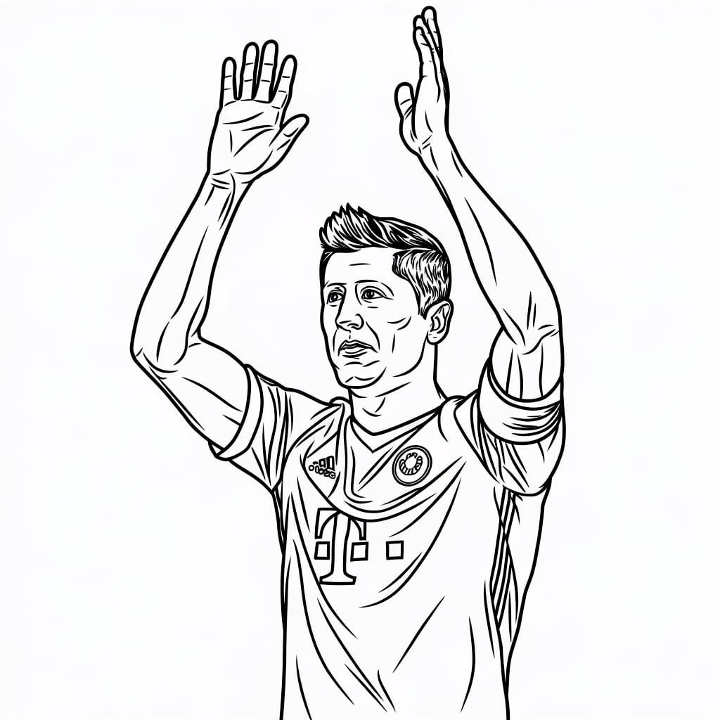 Robert Lewandowski bedankt sich