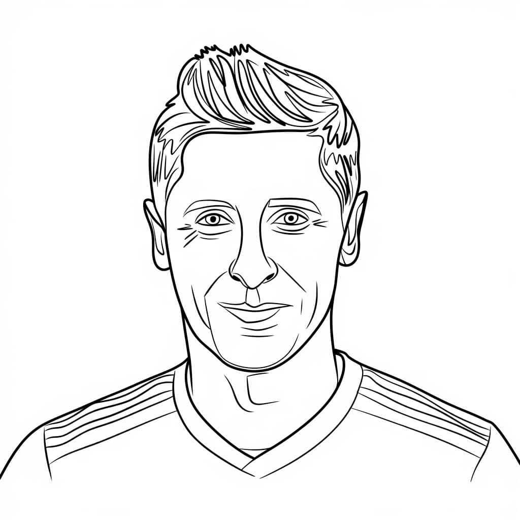 Robert Lewandowski lächelt