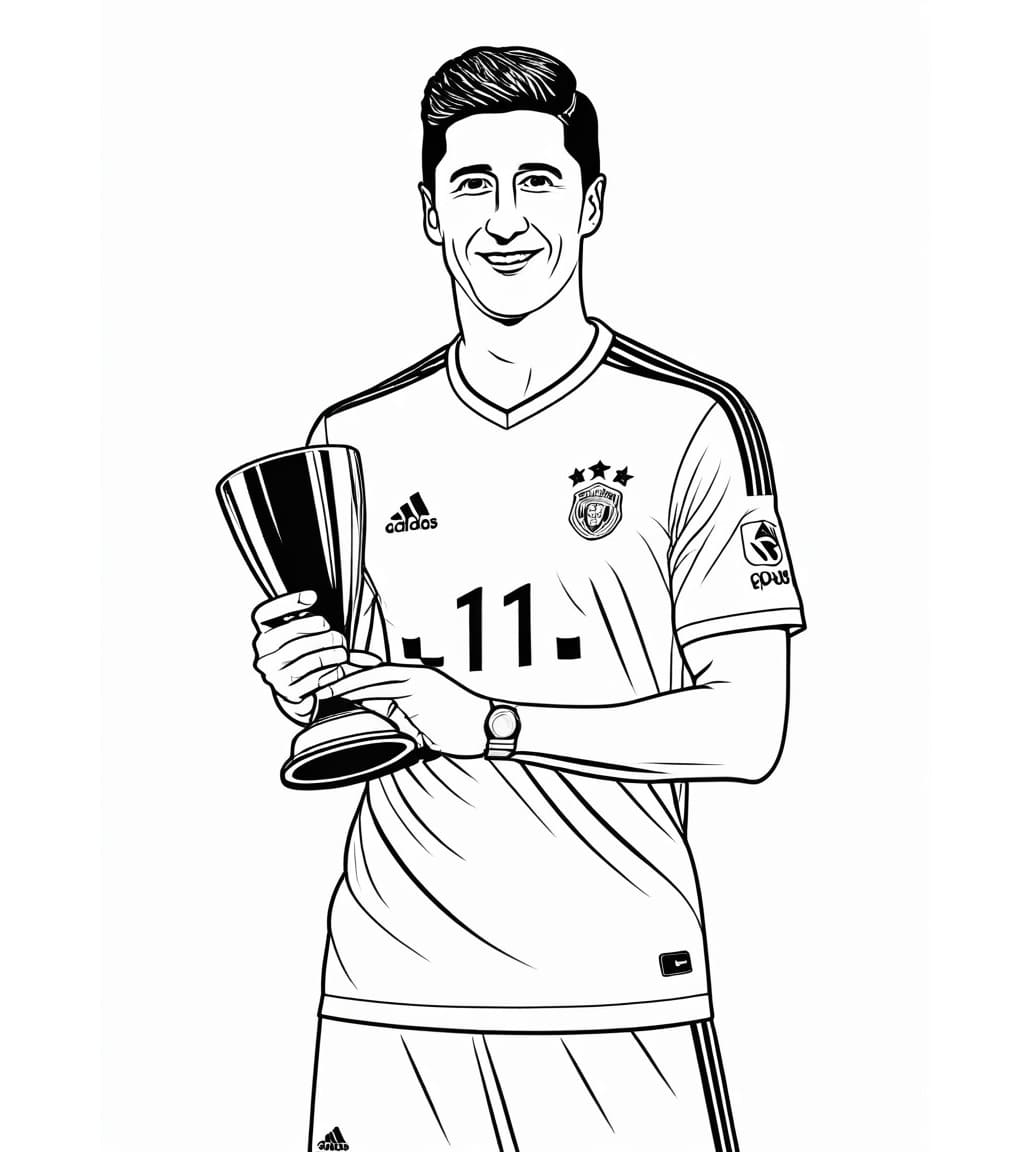 Robert Lewandowski und Pokal