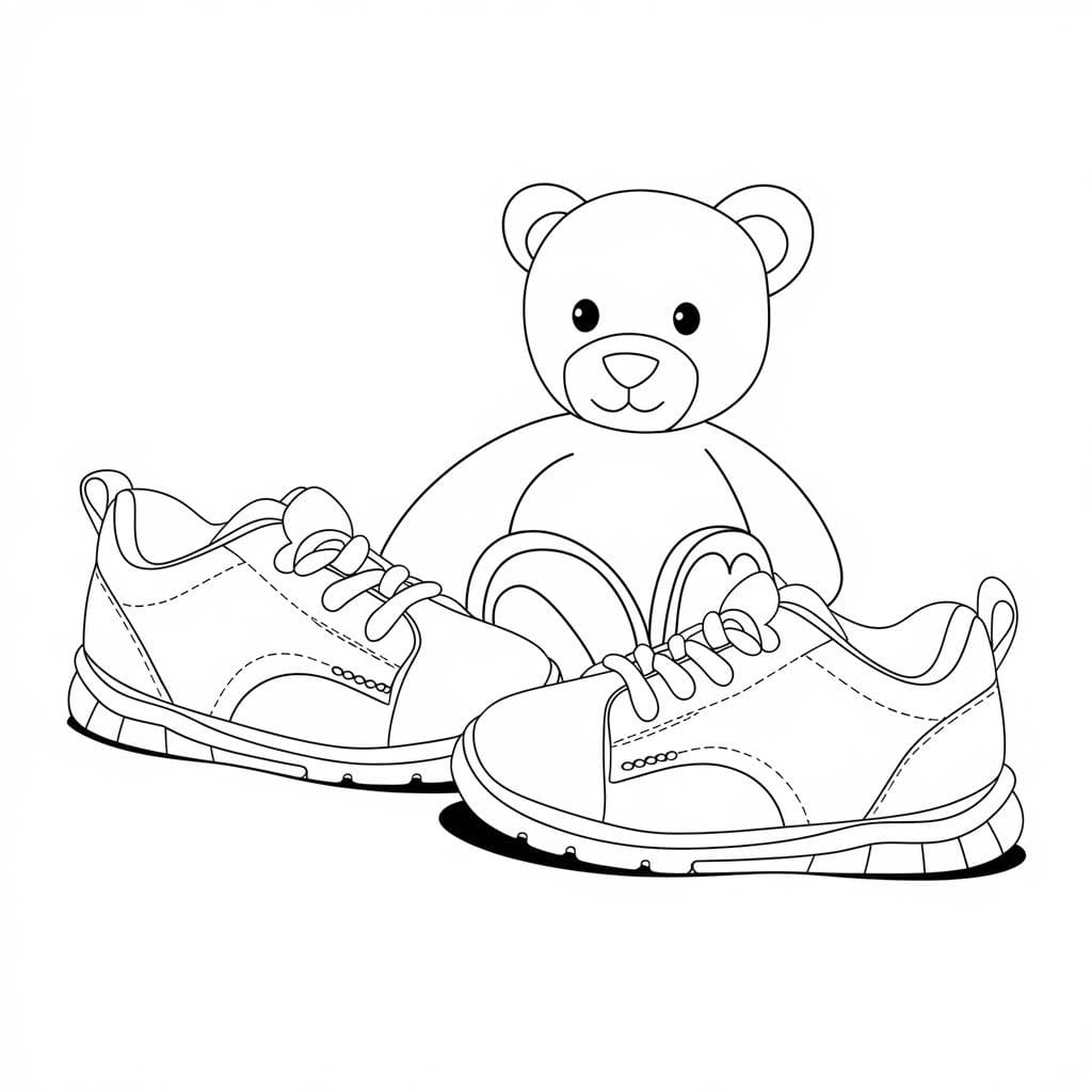 Schuhe und Teddybären