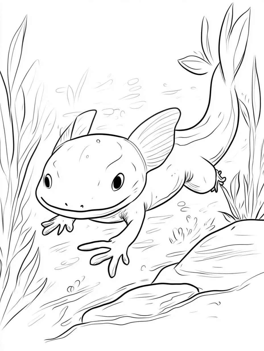 Süßes Axolotl Bild