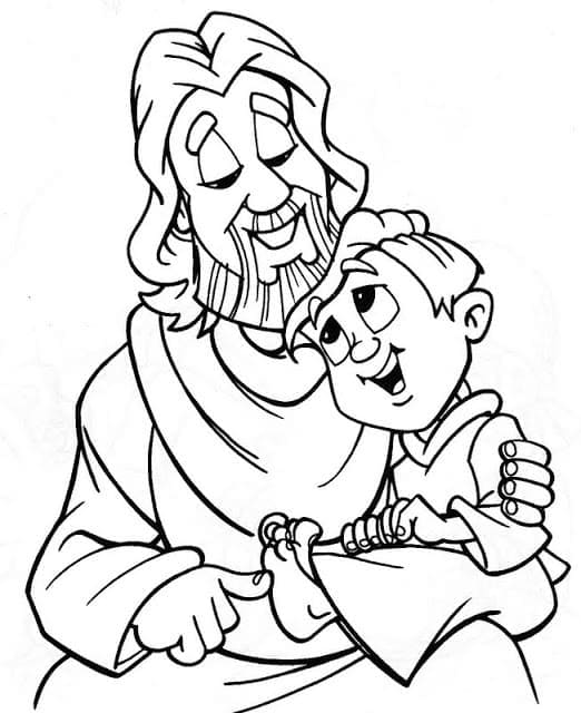 Jesus und ein Kind