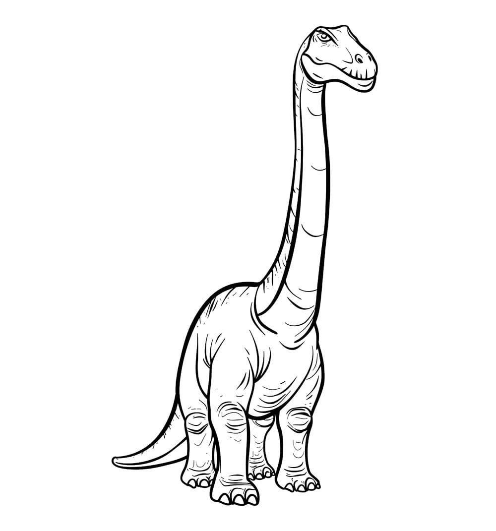 Brachiosaurus für Kinder drucken