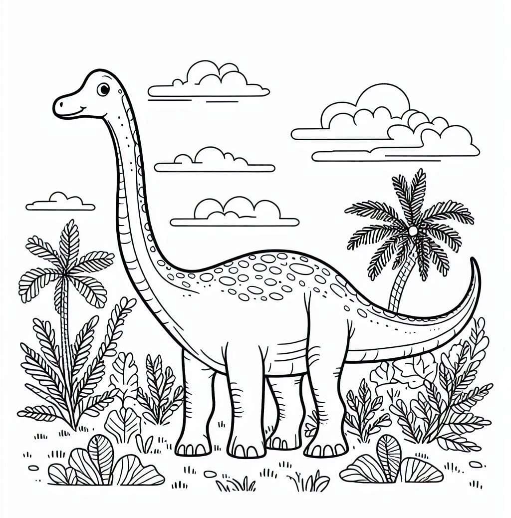 Brachiosaurus Zeichnung