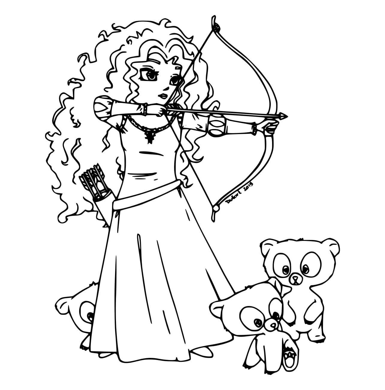 Brave Merida und die Bären