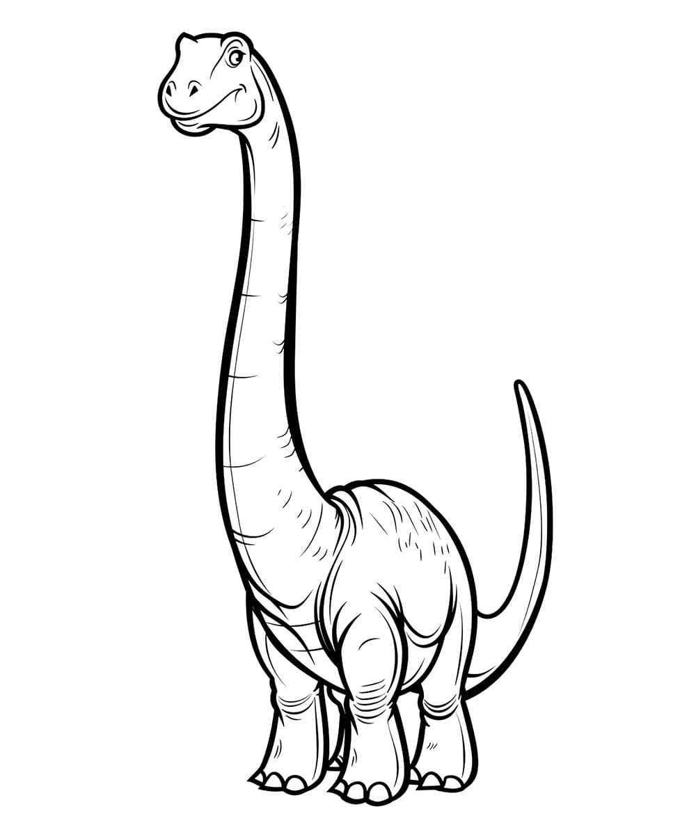 Druckbarer Brachiosaurus