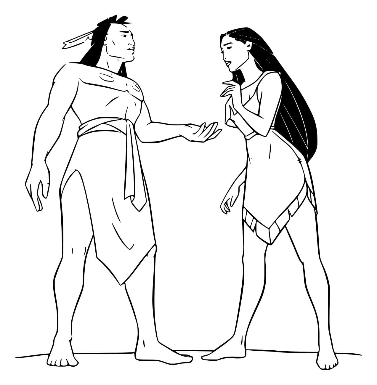 Kocoum und Pocahontas