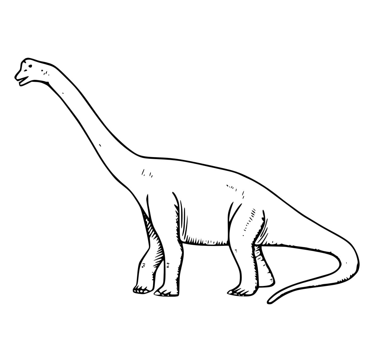 Laufender Brachiosaurus