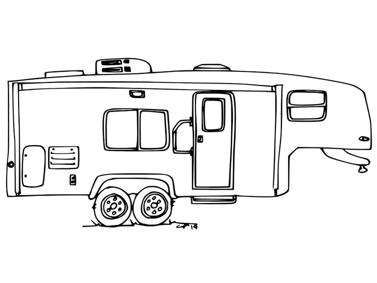Druckbar Wohnwagen