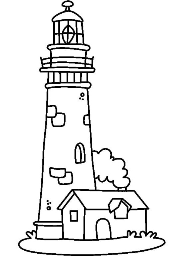 Leuchtturm und Haus