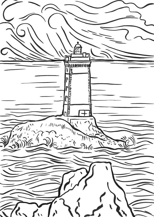 Leuchtturm und Meer
