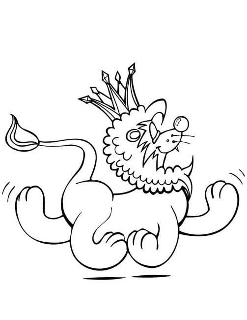 Löwe mit Krone