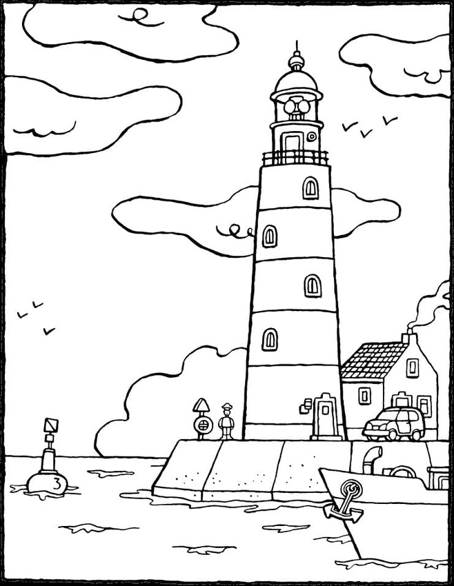 Schöner Leuchtturm