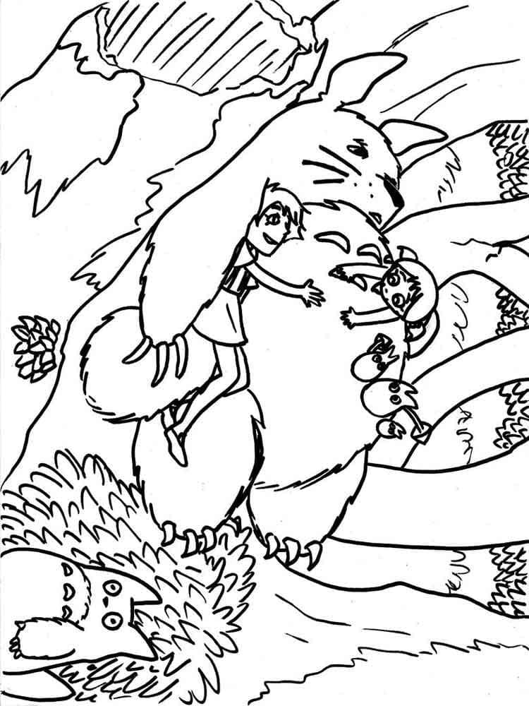 Totoro kostenlos zum Ausdrucken