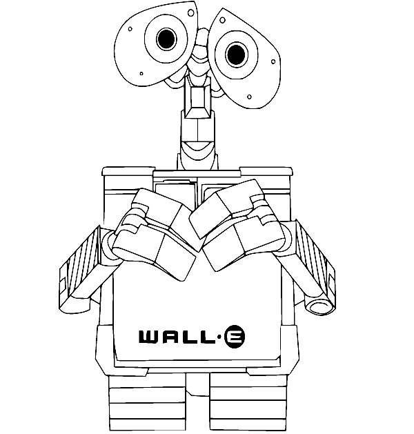 Wall-E zeichnen kostenlos ausdrucken