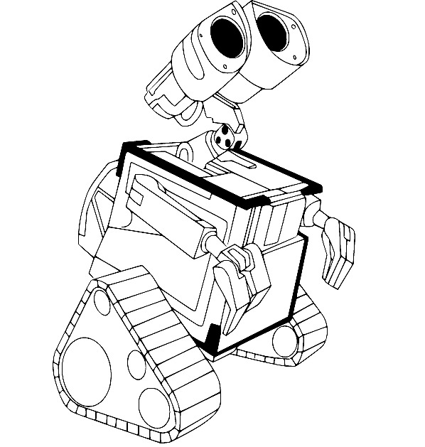 Wall-E zum Ausdrucken für Kinder