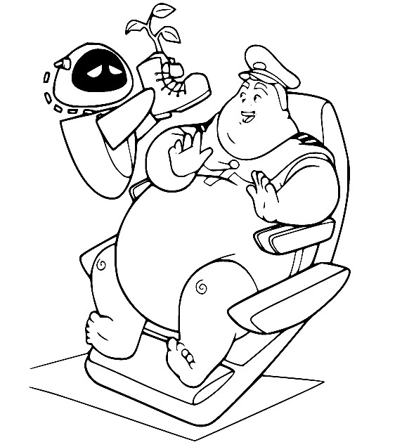 Wall-E zum Ausdrucken zeichnen