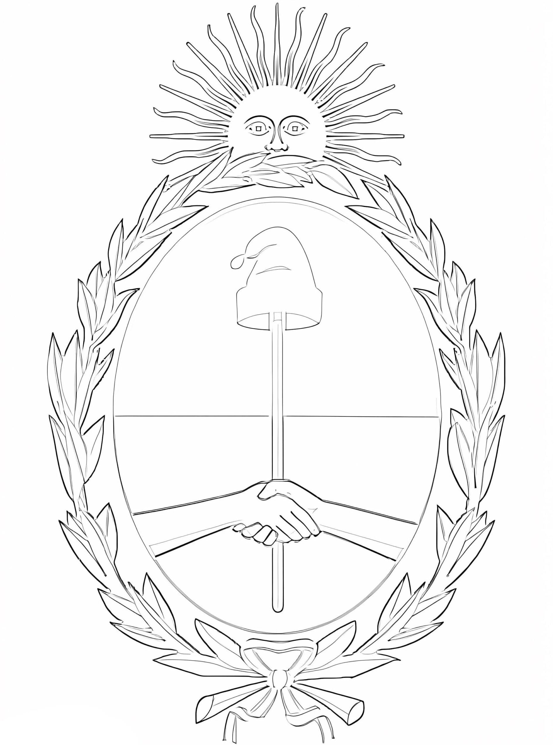 Wappen zeichnen Argentina