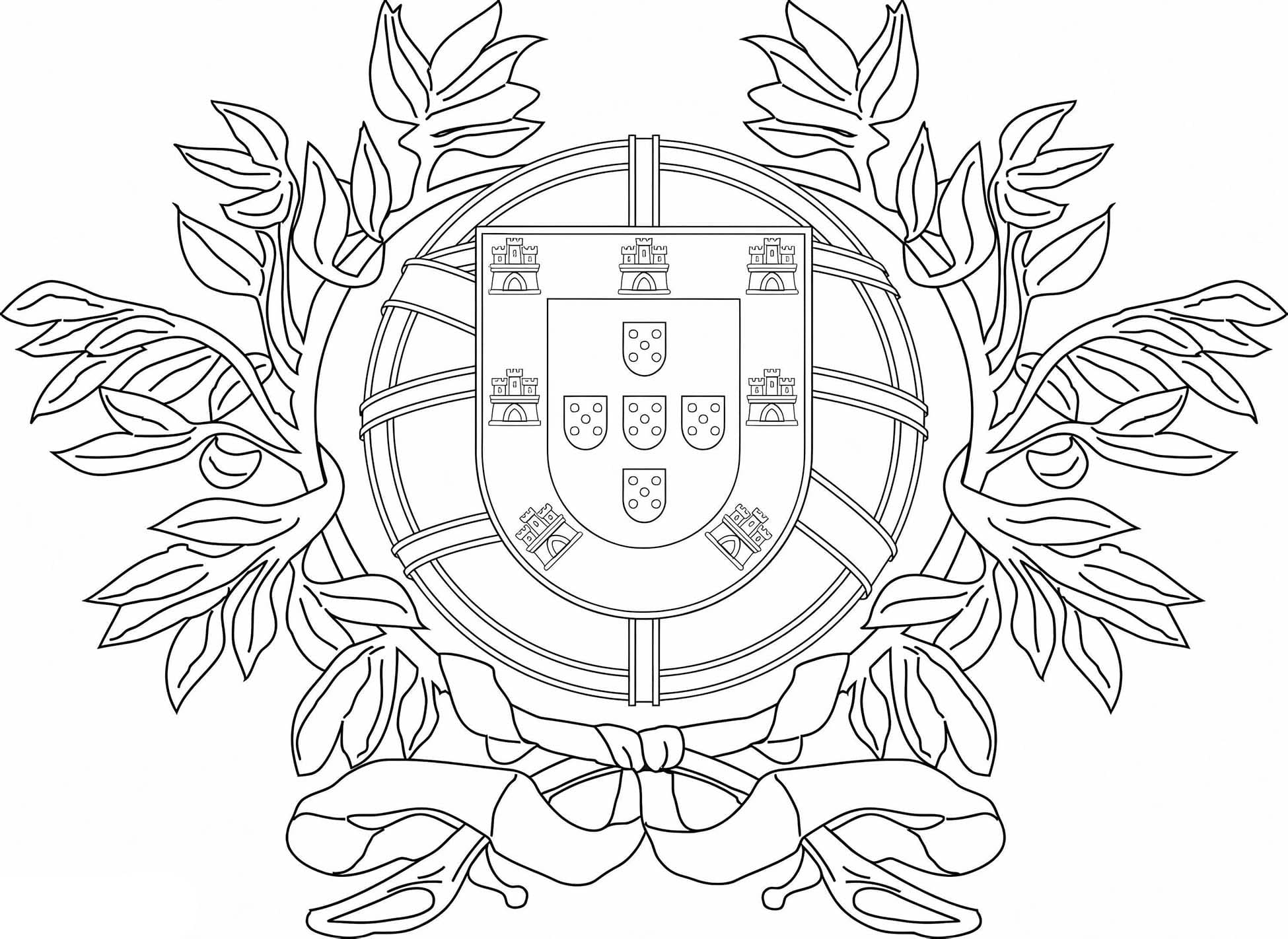 Wappen zeichnen Portugal