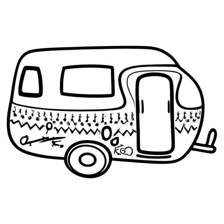 Wohnwagen druckbar