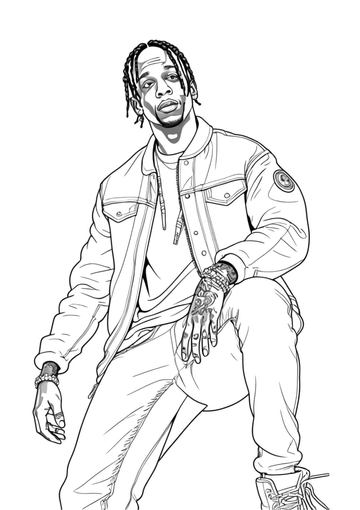 Zeichne Travis Scott 2