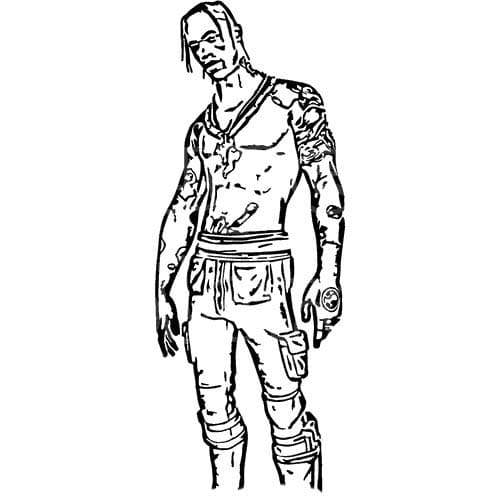 Zeichne Travis Scott 4