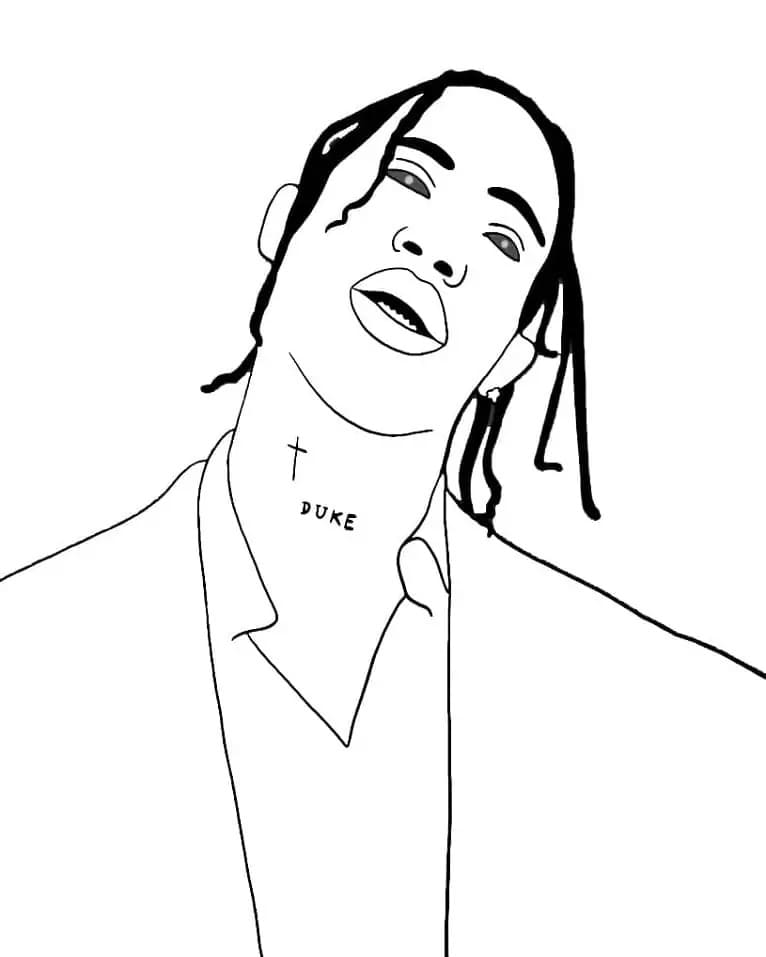 Zeichne Travis Scott 5