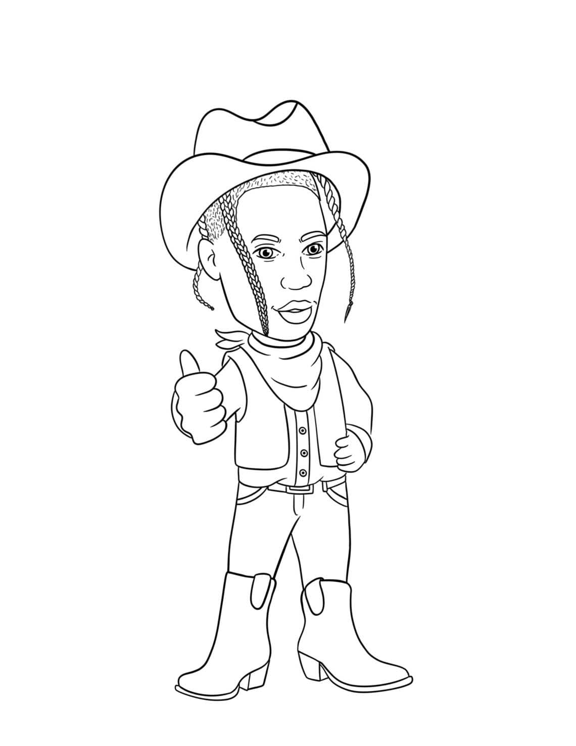Zeichne Travis Scott 6