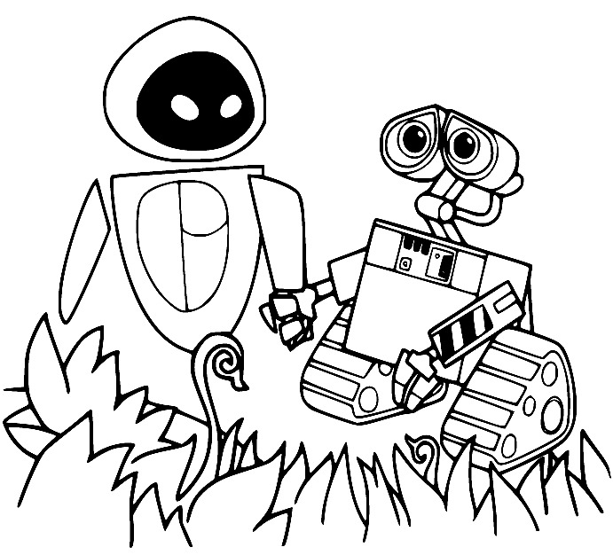 Zeichne Wall-E kostenlos