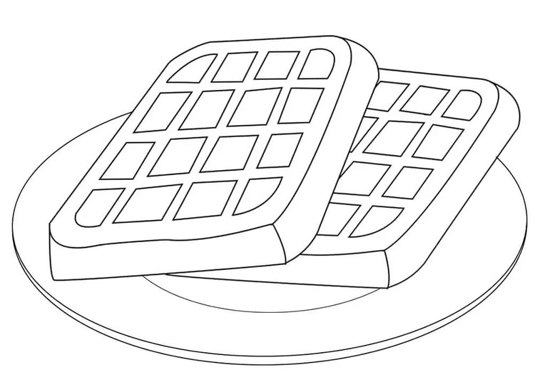 Zeichnen Waffeln kostenlos