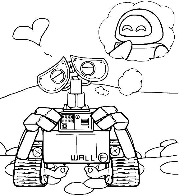 Zeichnen Wall-E basisch für Kinder