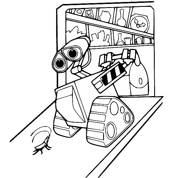 Zeichnen Wall-E basisch