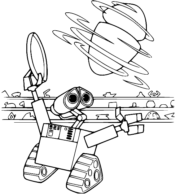 Zeichnen Wall-E einfach für Kinder