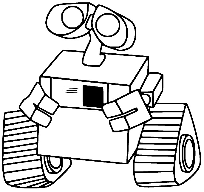 Zeichnen Wall-E kostenlos ausdrucken