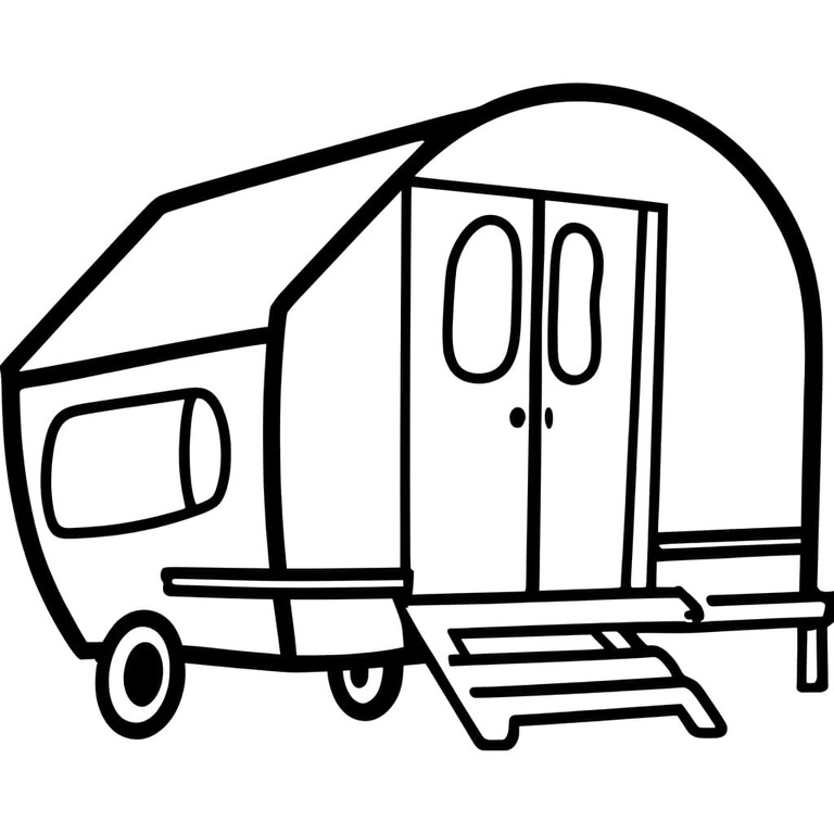 Ausmalbilder Wohnwagen