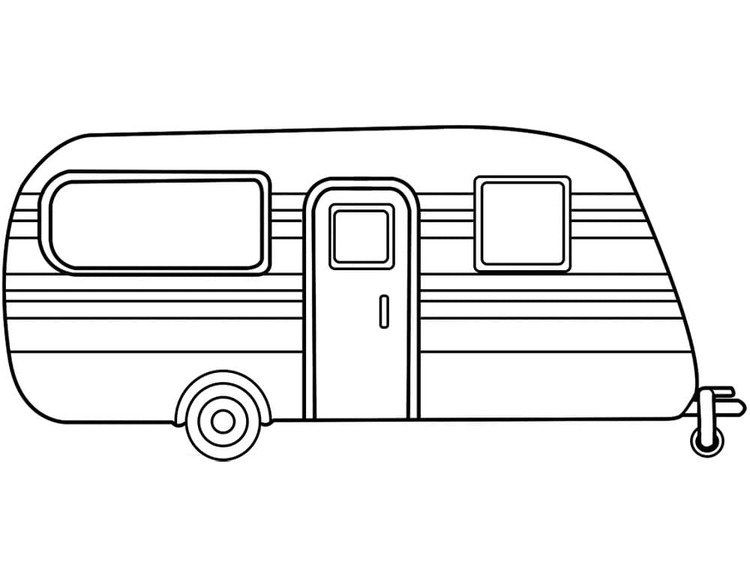 Zeichnen Wohnwagen kostenlos bei Kindern
