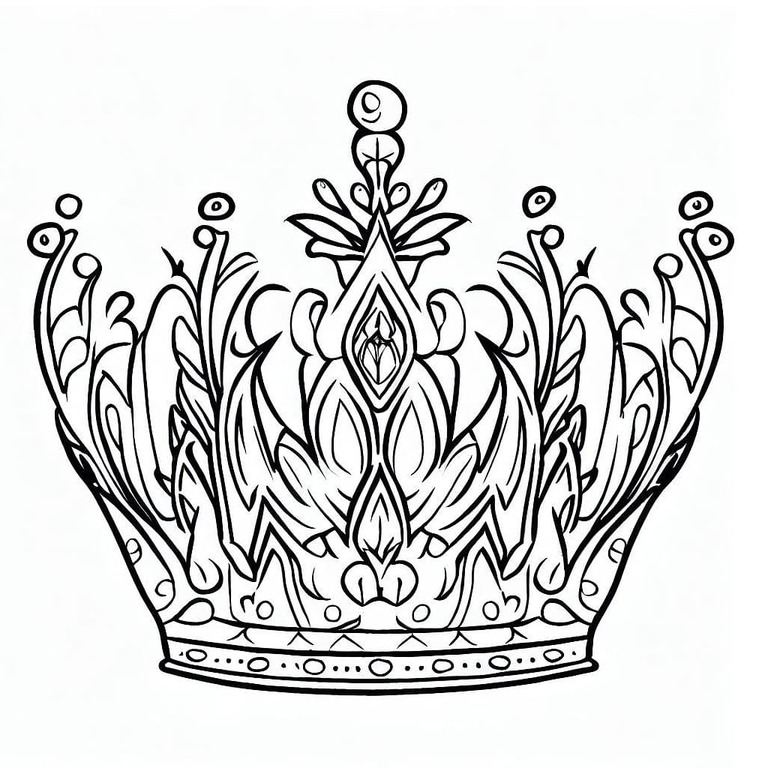 Zeichnung der Krone