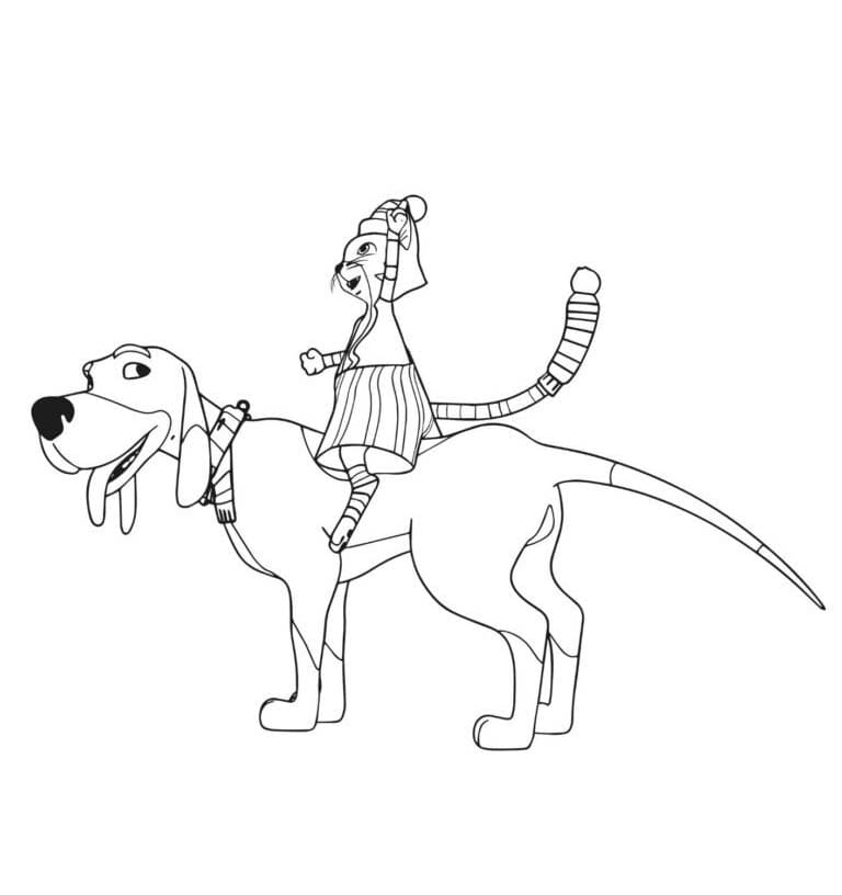 Zeichnung von Pettersson und Findus