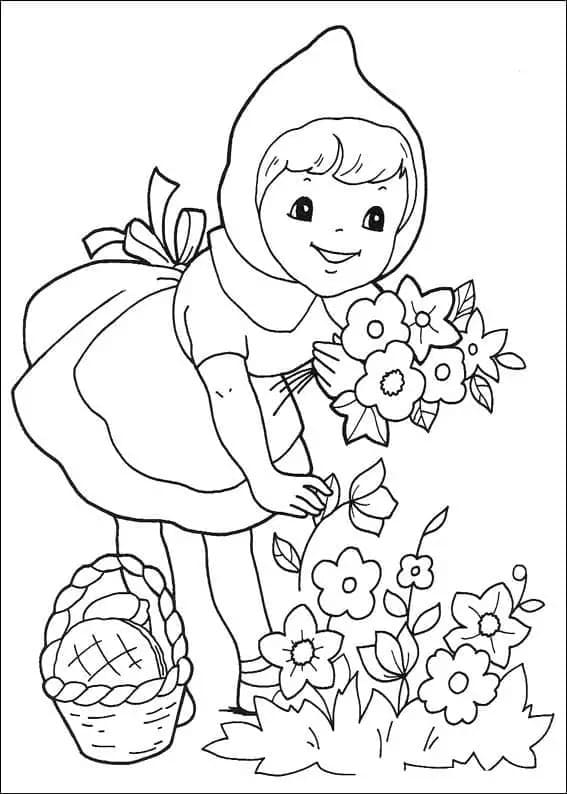 Rotkäppchen zum Ausdrucken für Kinder