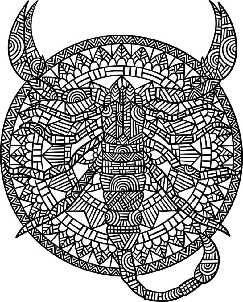 Skorpion Mandala