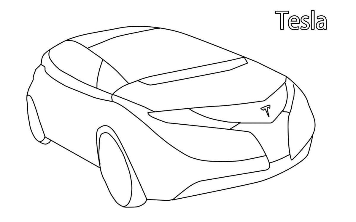 Tesla einfach zeichnen