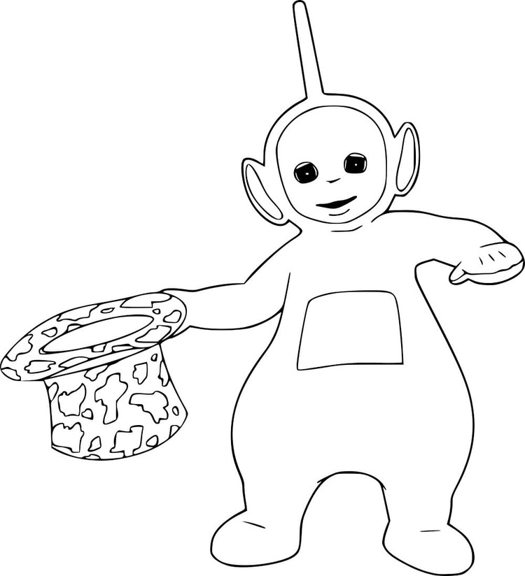 Zeichne Dipsy mit Hut